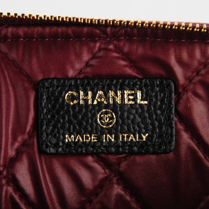 Chanel Caviar Quilted Medium Cosmetic Case Black 5 of 8