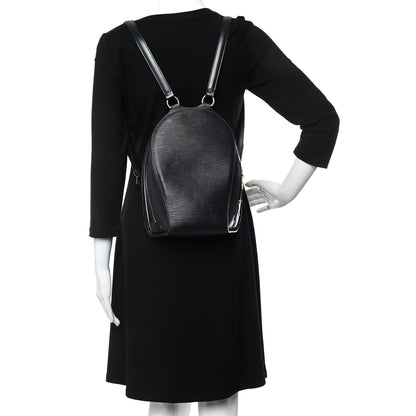 Louis Vuitton Epi Mabillon Backpack Black 2 of 25