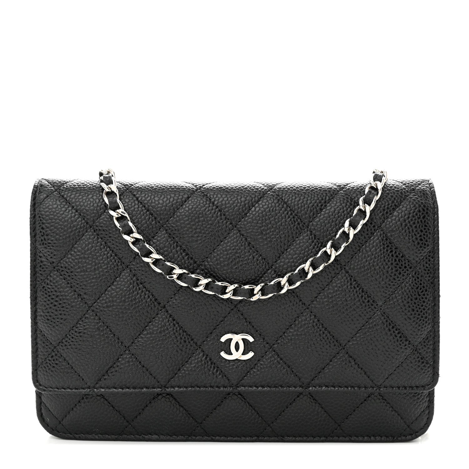 Chanel Caviar Quilted Wallet on Chain WOC Black 1 of 11