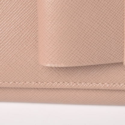 Prada Saffiano Bow Continental Wallet Orchidea 18 of 18