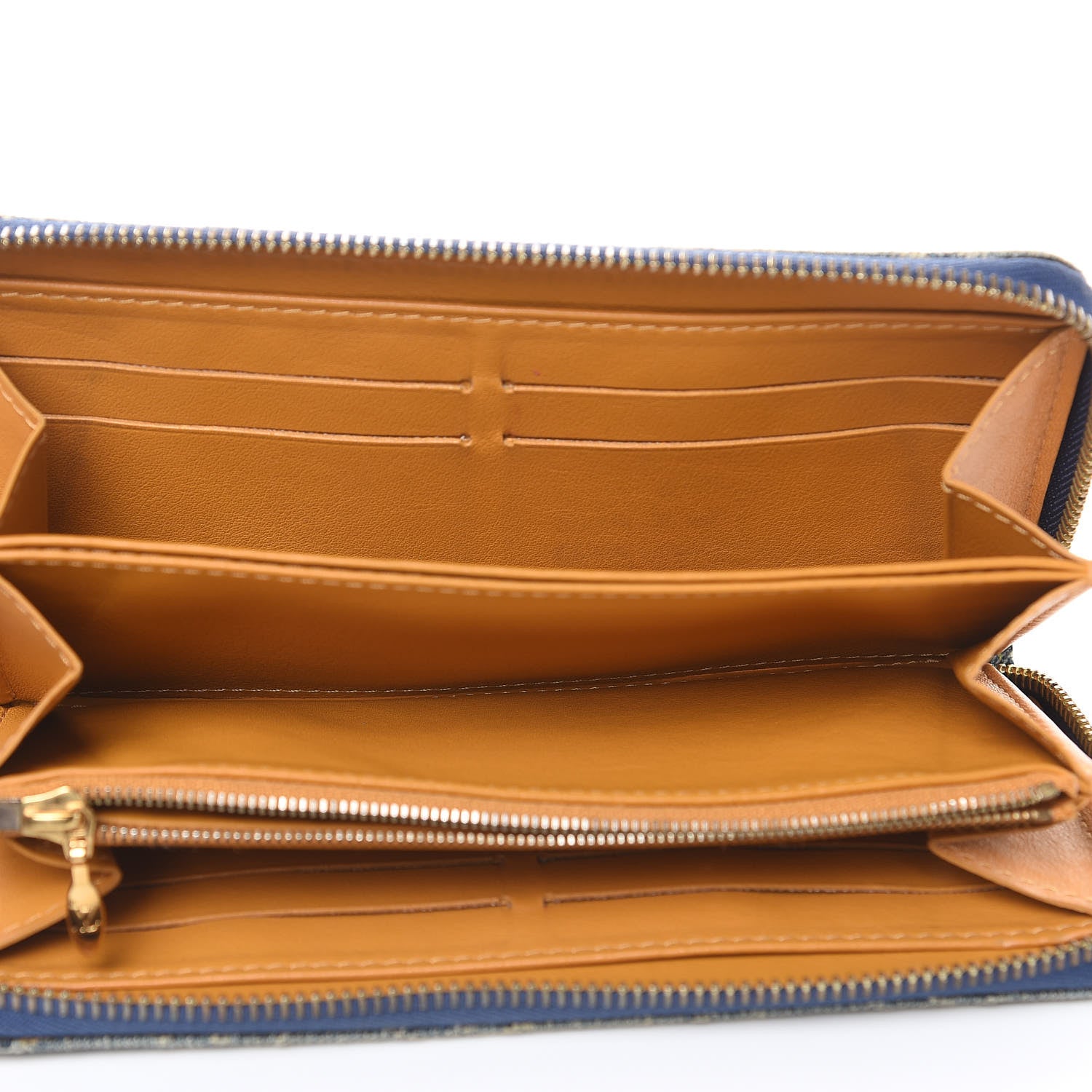 Louis Vuitton Monogram Denim Zippy Wallet Blue 5 of 11