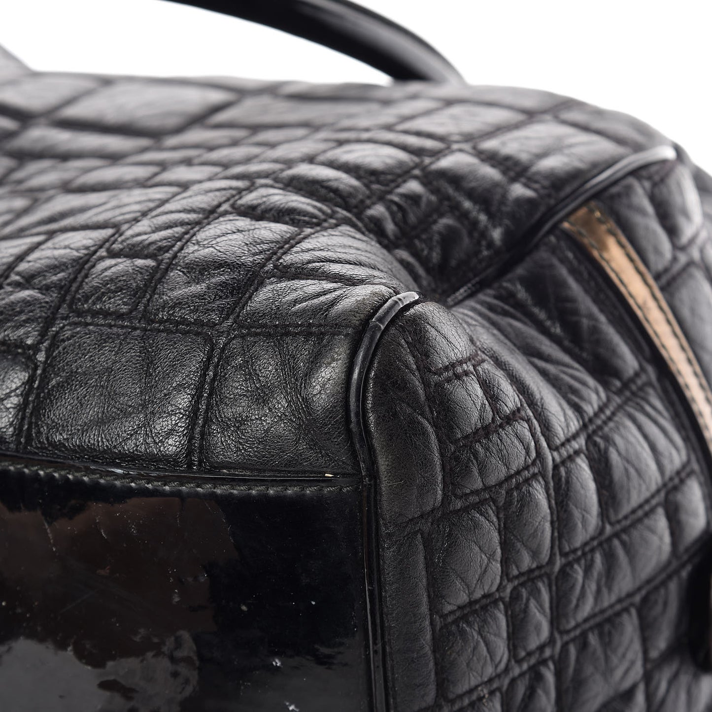 Calfskin Quilted Miss Marylou Hobo Bag Black