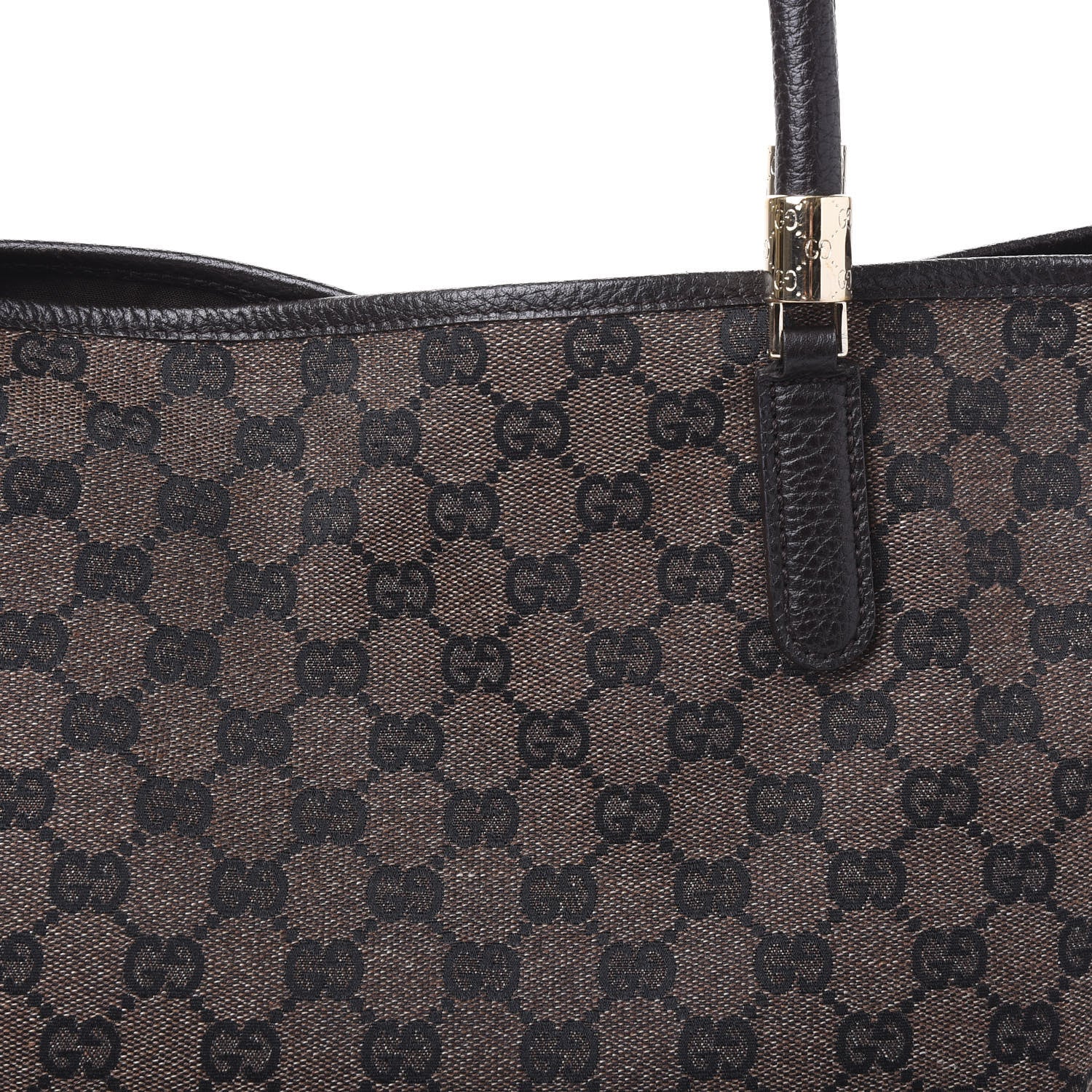 Gucci Monogram Tote Dark Brown 12 of 12