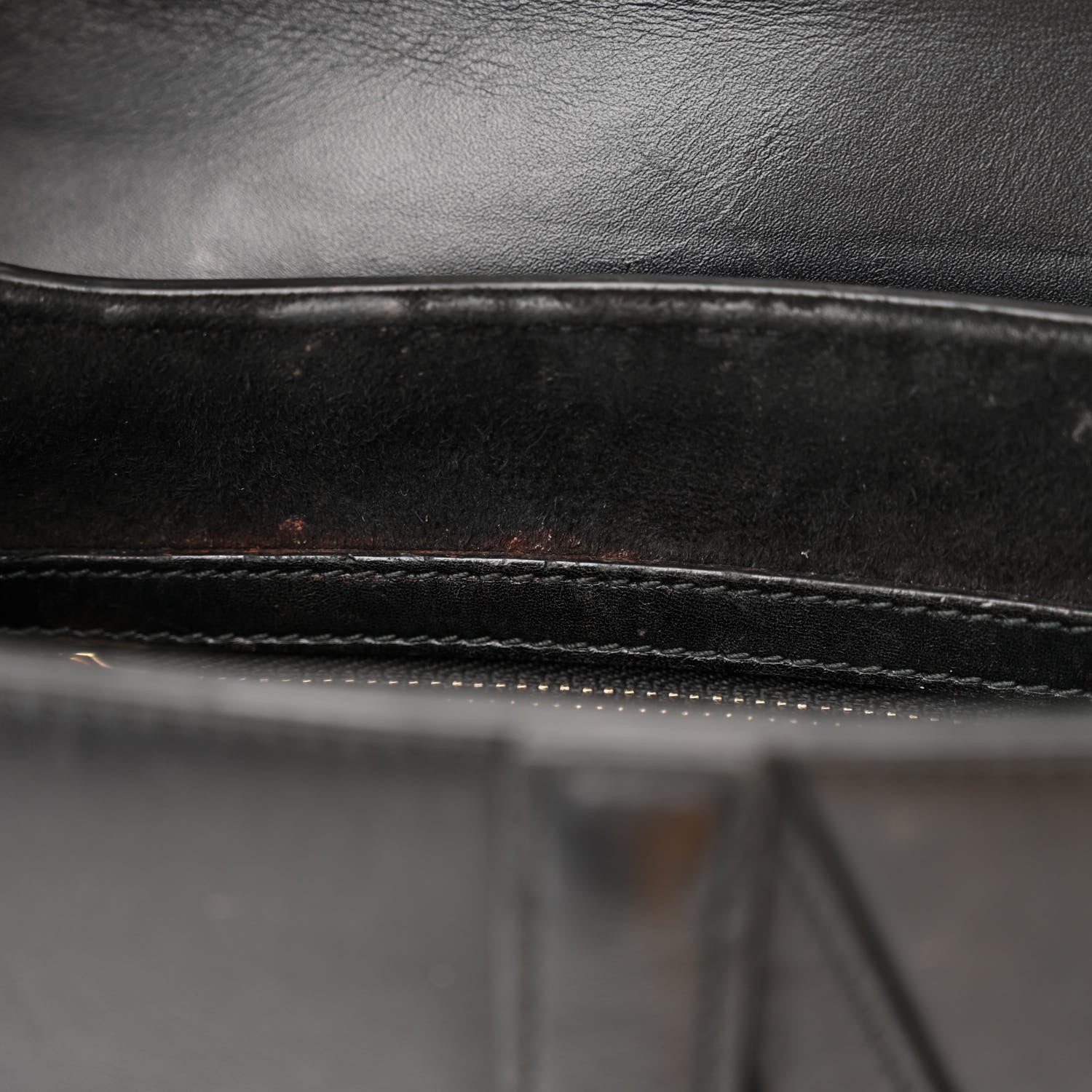 Christian Dior Calfskin Saddle Bag Black 10 of 12