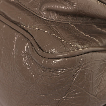 Saint Laurent Crinkled Calfskin Matelasse Monogram Medium Niki Chain Satchel Light Natural 9 of 12