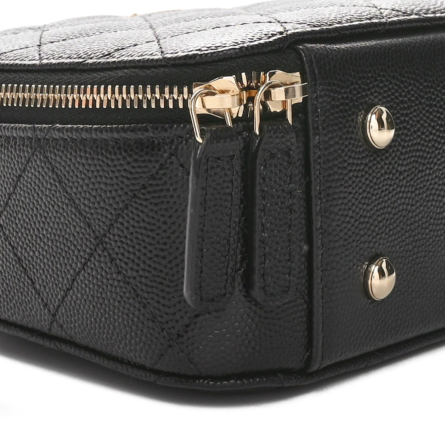 Chanel Caviar Quilted Top Handle Vanity Case Black 9 of 11