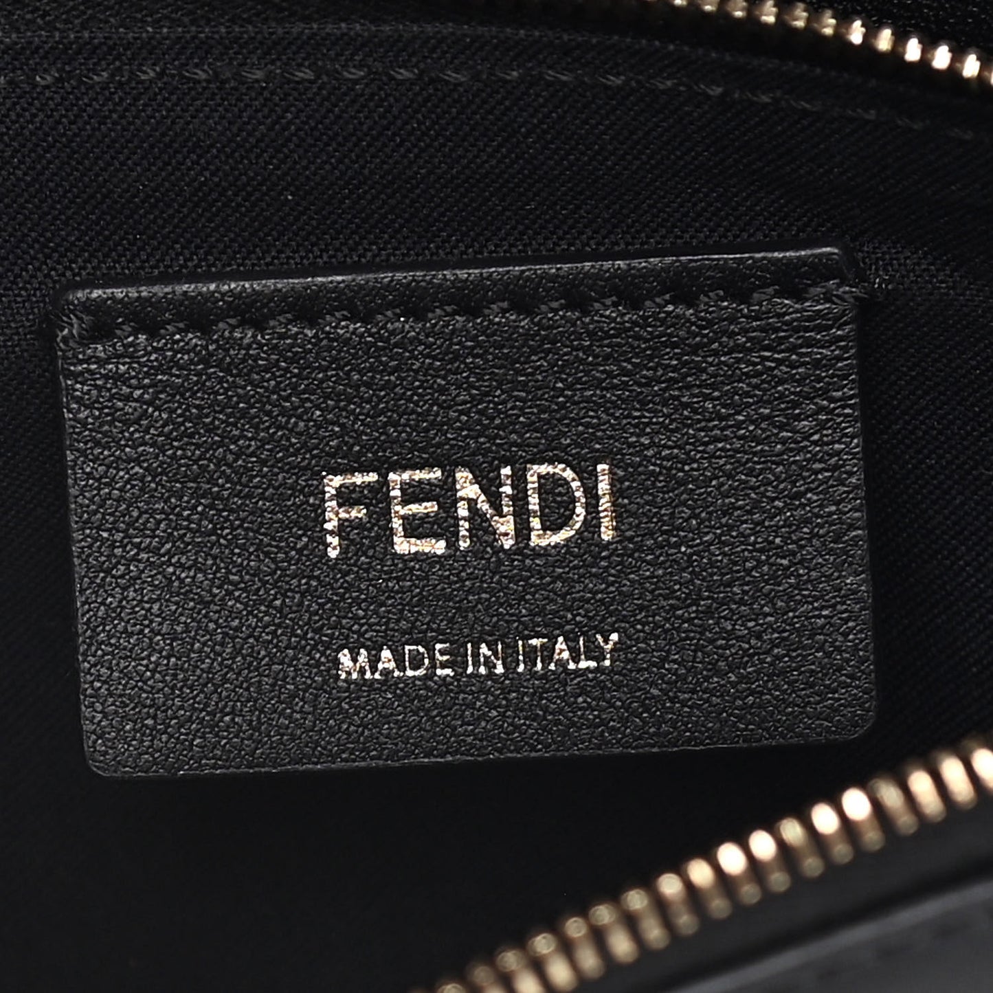 Vitello Liberty Lucido F is Fendi Medium Envelope Wallet on Chain Black