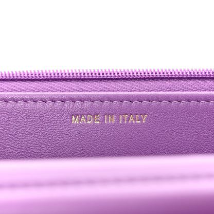 Chanel Lambskin Quilted Wallet On Chain WOC Purple 7 of 11