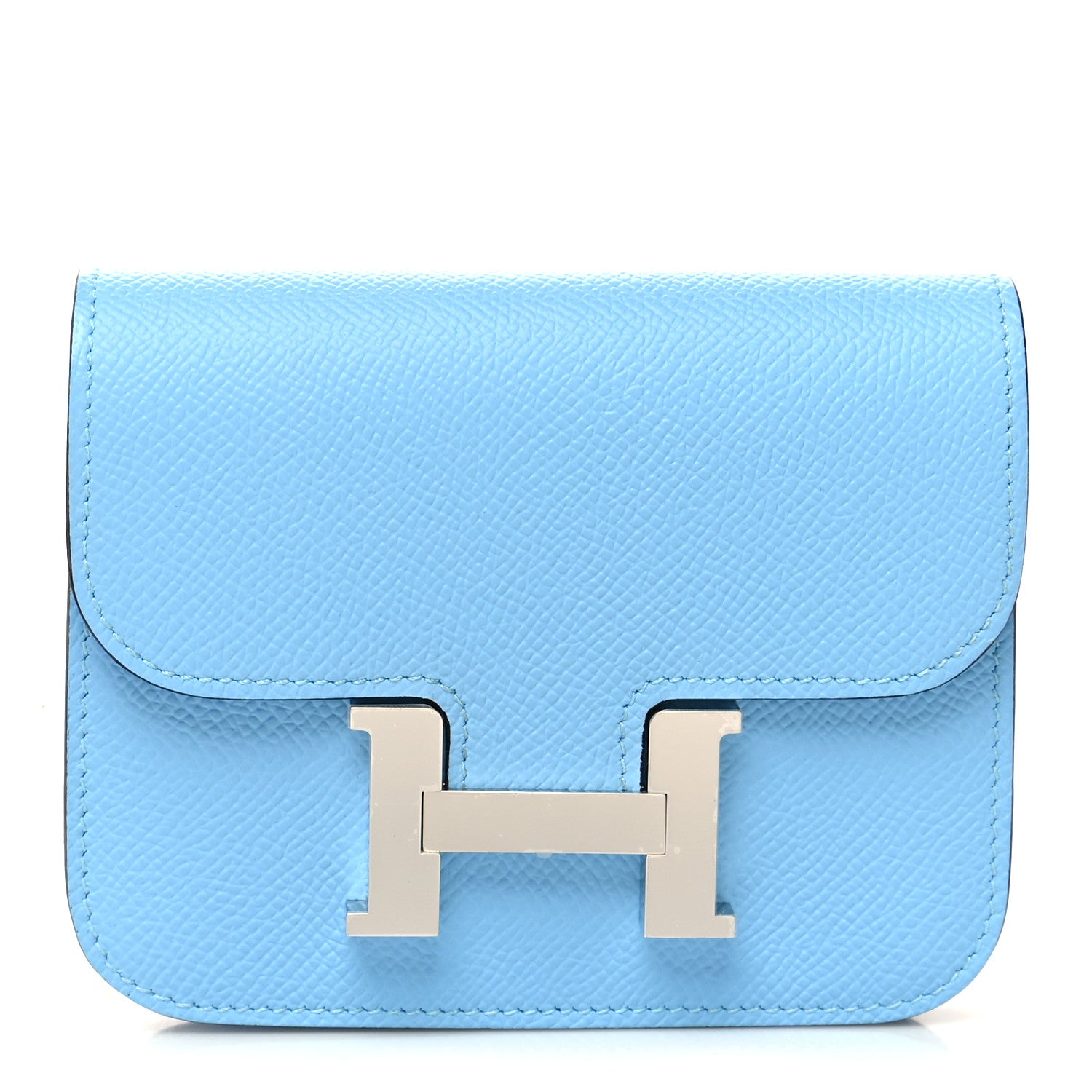 Hermes Epsom Constance Slim Wallet Celeste 3 of 10