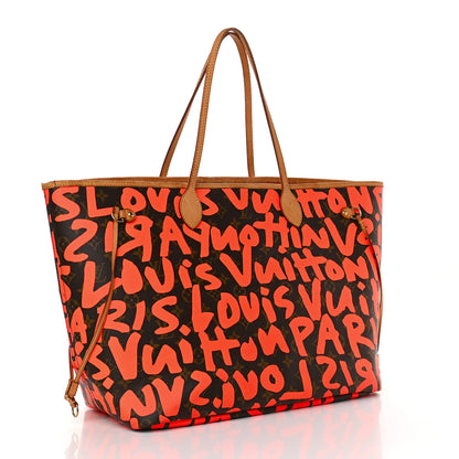 Louis Vuitton Monogram Graffiti Neverfull GM Orange 3 of 9