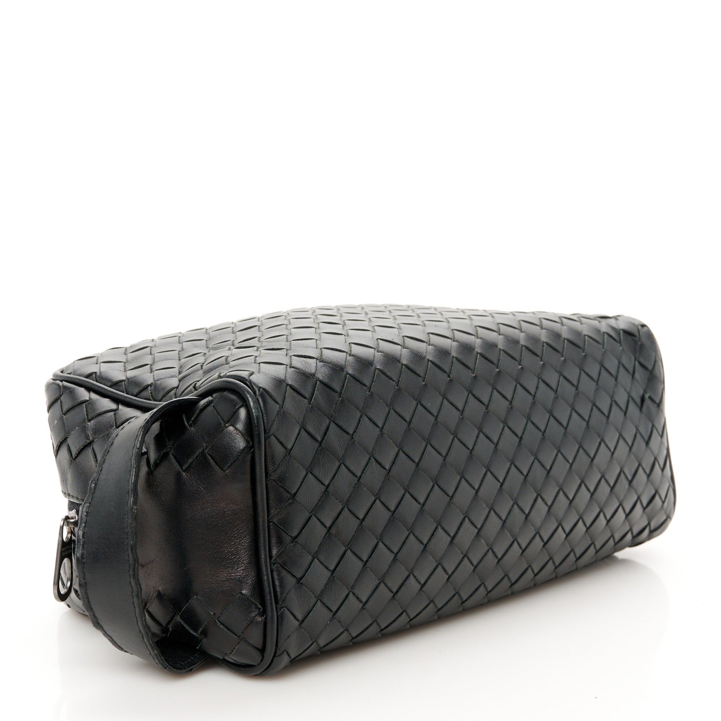 Nappa Intrecciato Travel Pouch Clutch Black