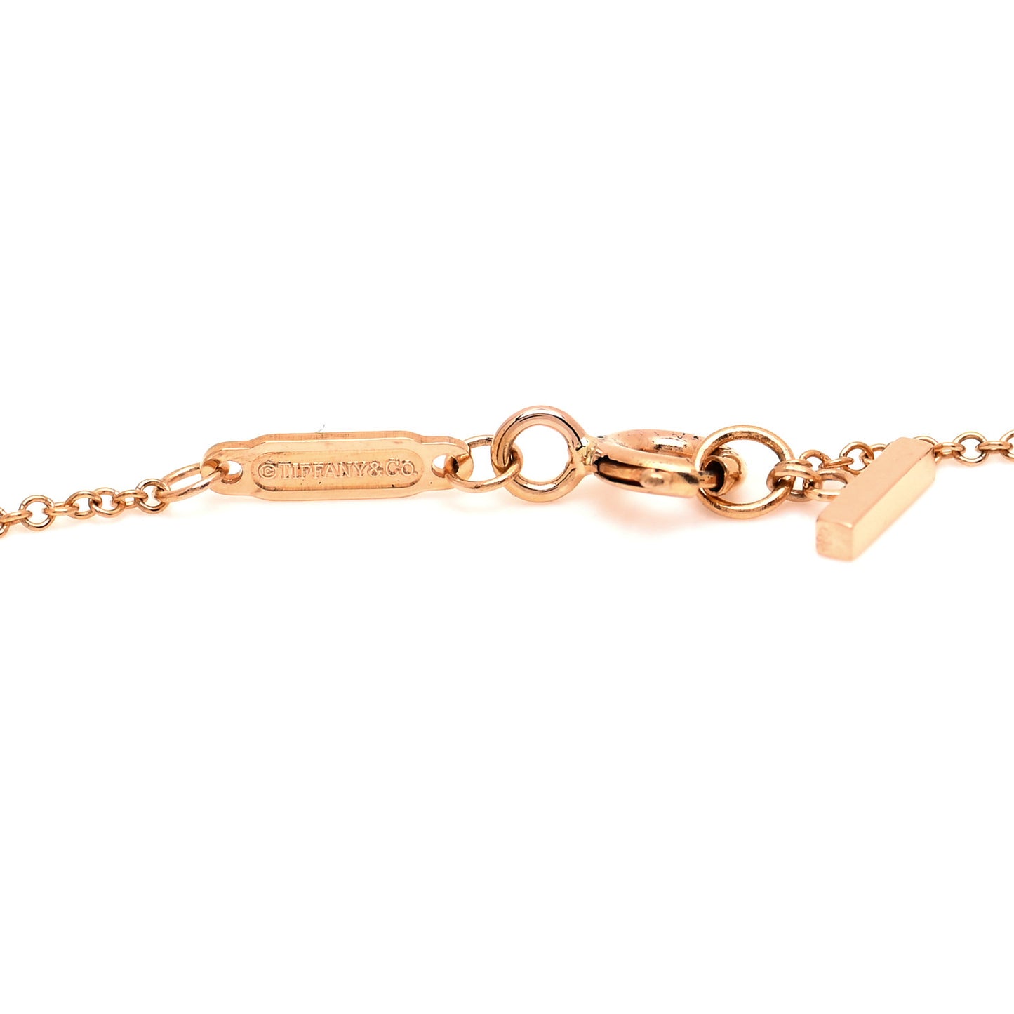 18K Yellow Gold Large T Smile Pendant Necklace