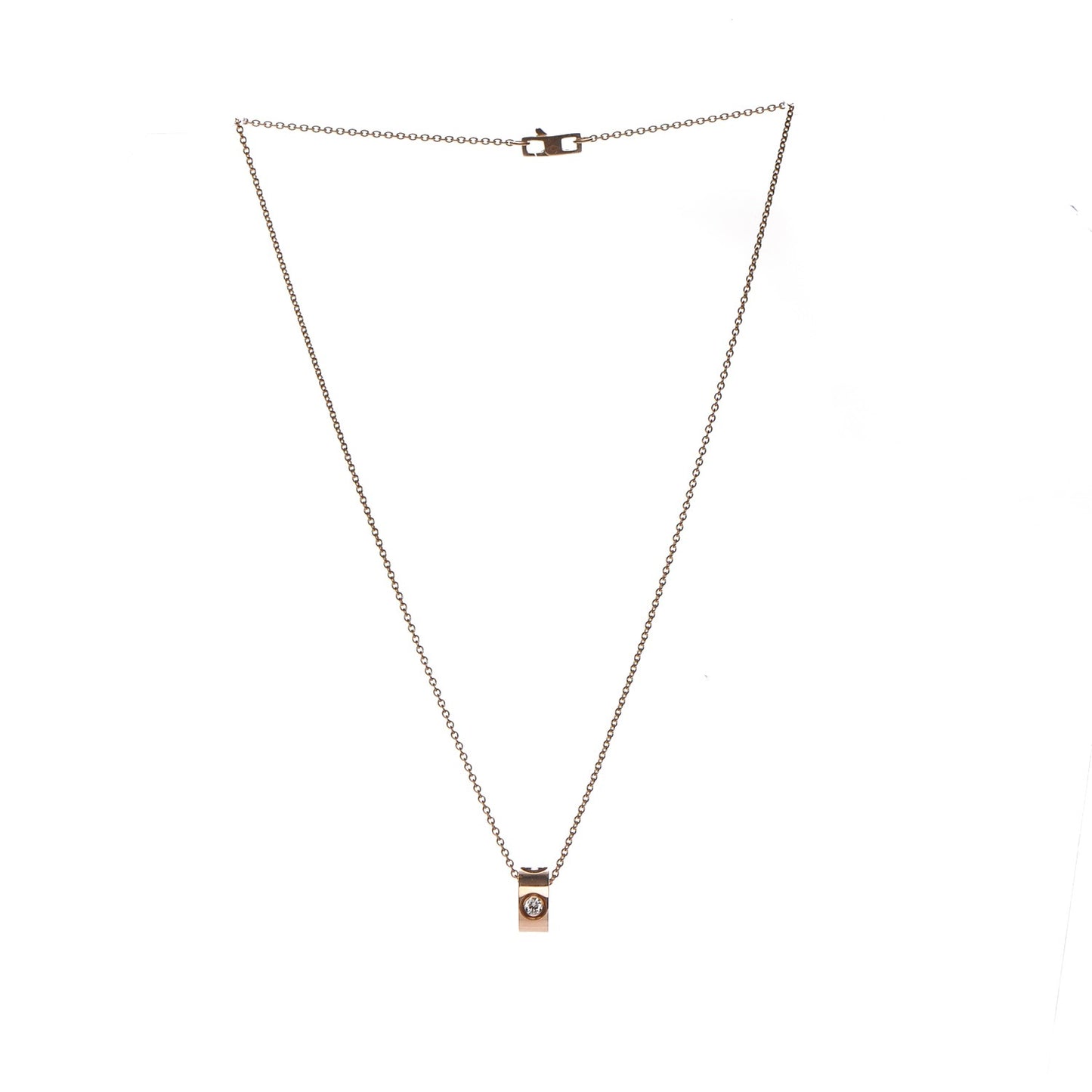 18K Yellow Gold Empreinte Pendant Necklace