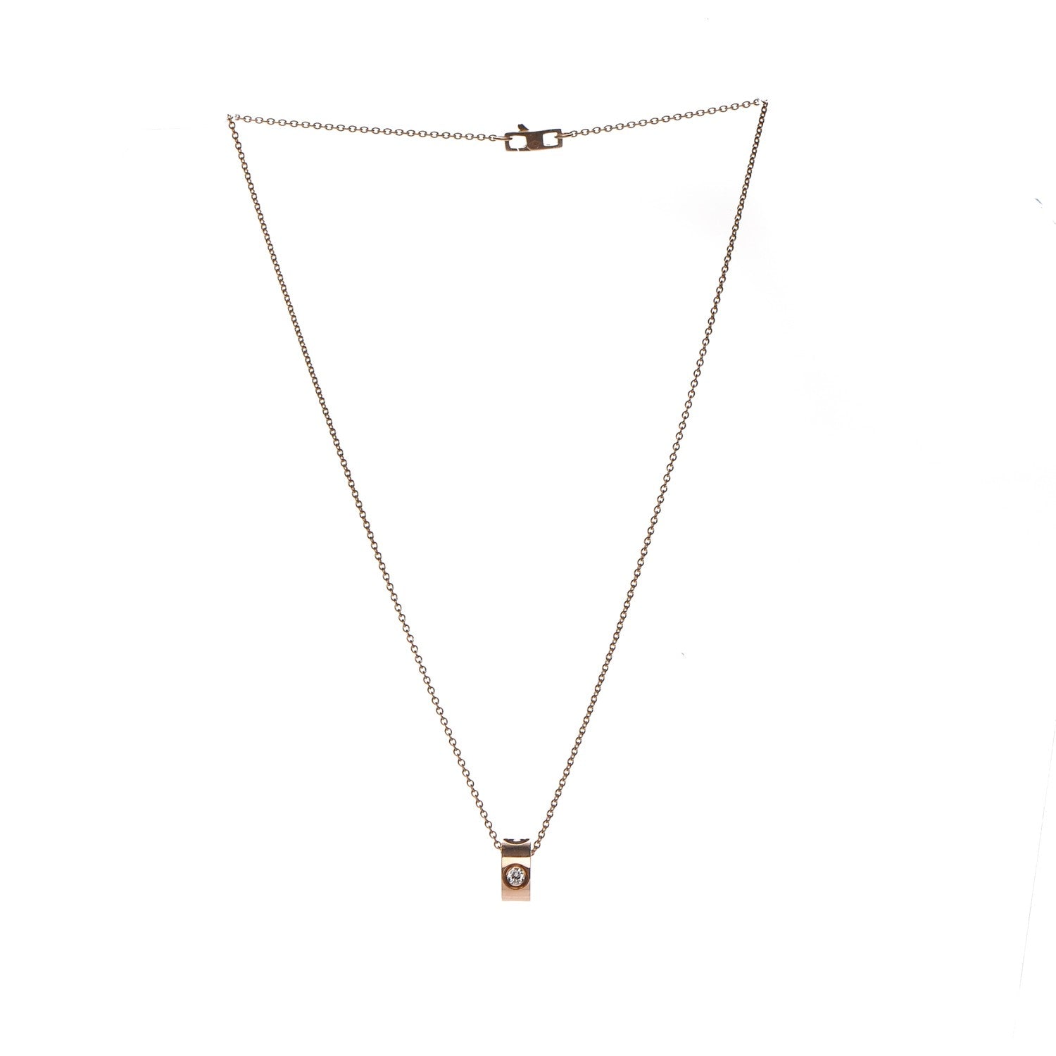 Louis Vuitton 18K Yellow Gold Empreinte Pendant Necklace 1 of 9