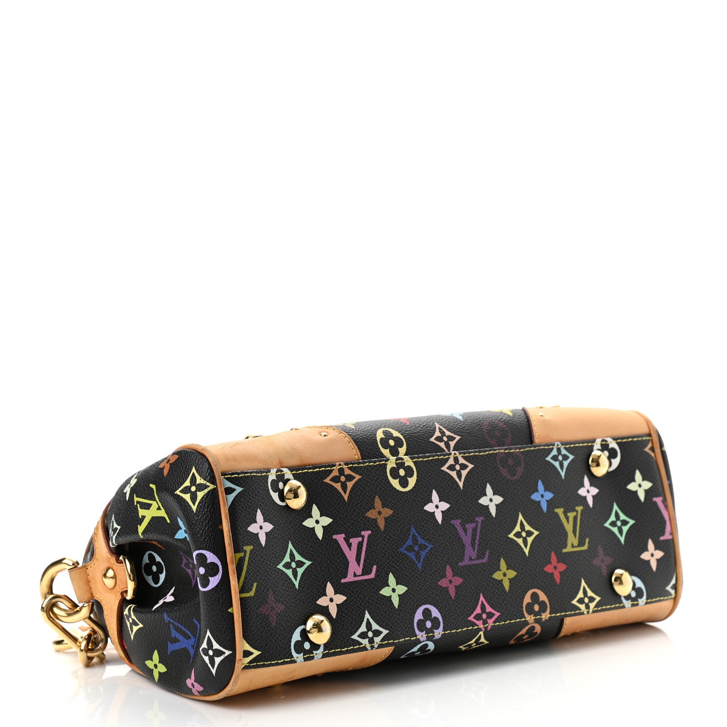 Louis Vuitton Monogram Multicolor Beverly MM Black 4 of 9