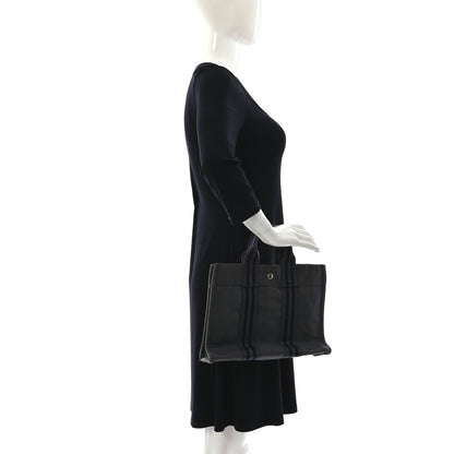 Hermes Canvas Fourre Tout PM Dark Grey 2 of 10