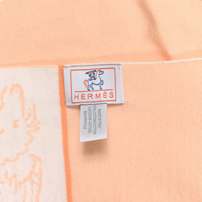 Hermes Cotton Cabriole Blanket Melon 3 of 3