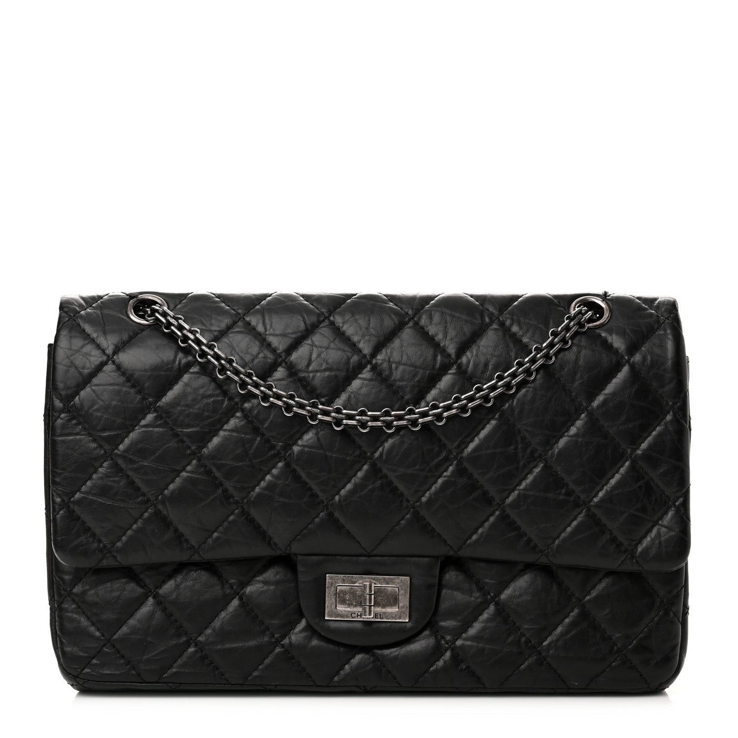 Chanel Aged Calfskin Quilted 2.55 Reissue 227 Flap Black 1 of 14