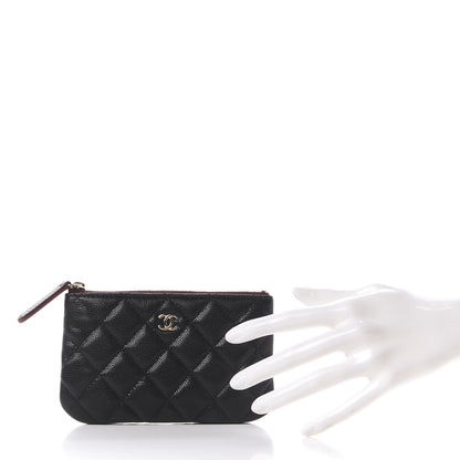 Chanel Caviar Quilted Small Cosmetic Case Black 2 of 11