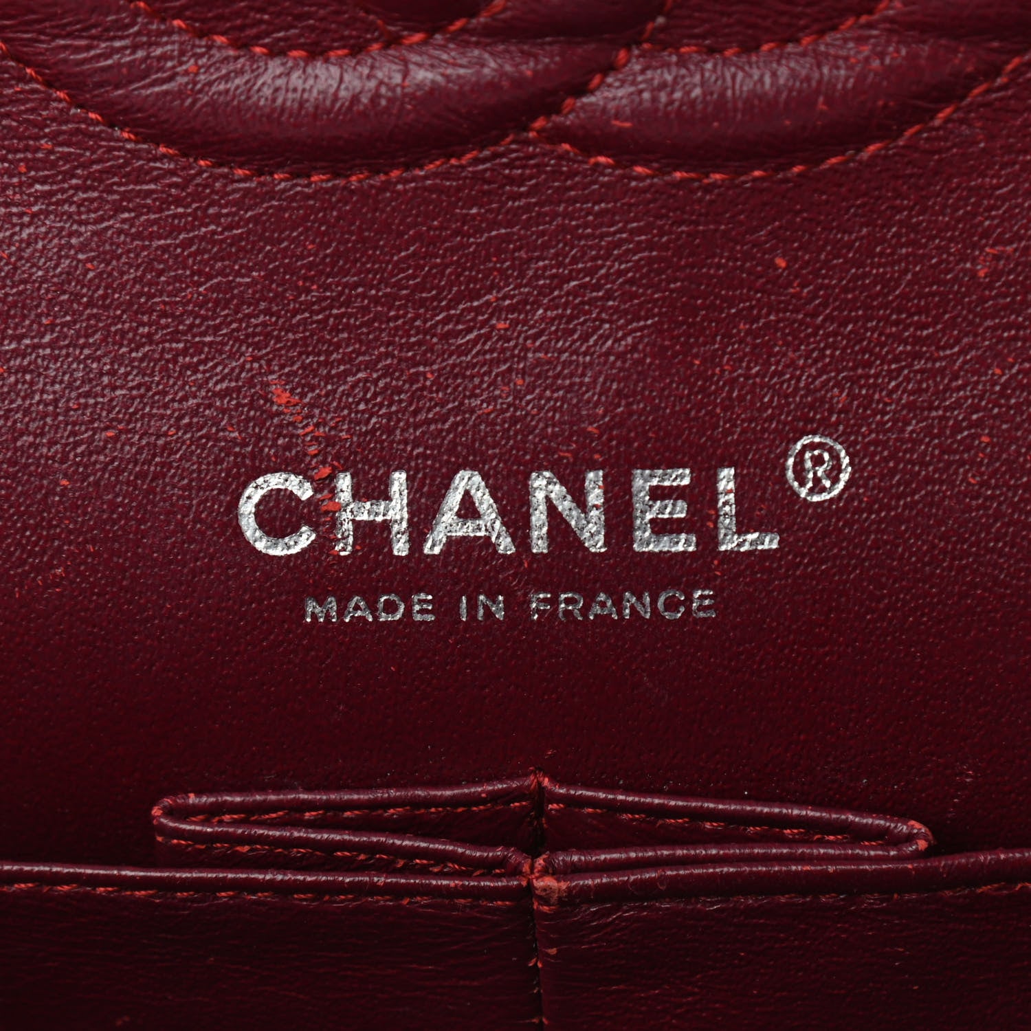 Chanel Patent Calfskin Quilted Medium Double Flap Dark Red 5 of 14