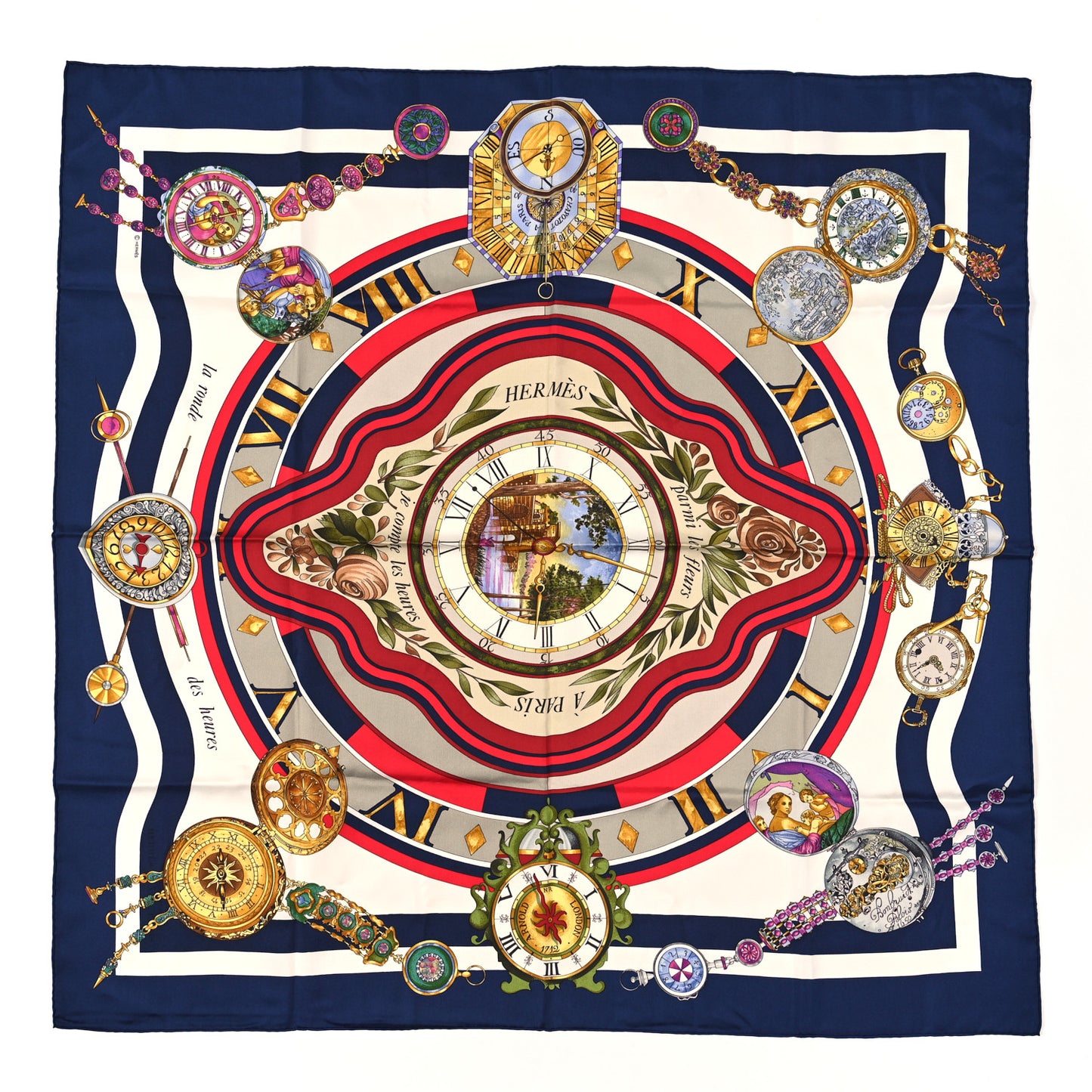 Silk Parmi Les Fleurs Scarf 90