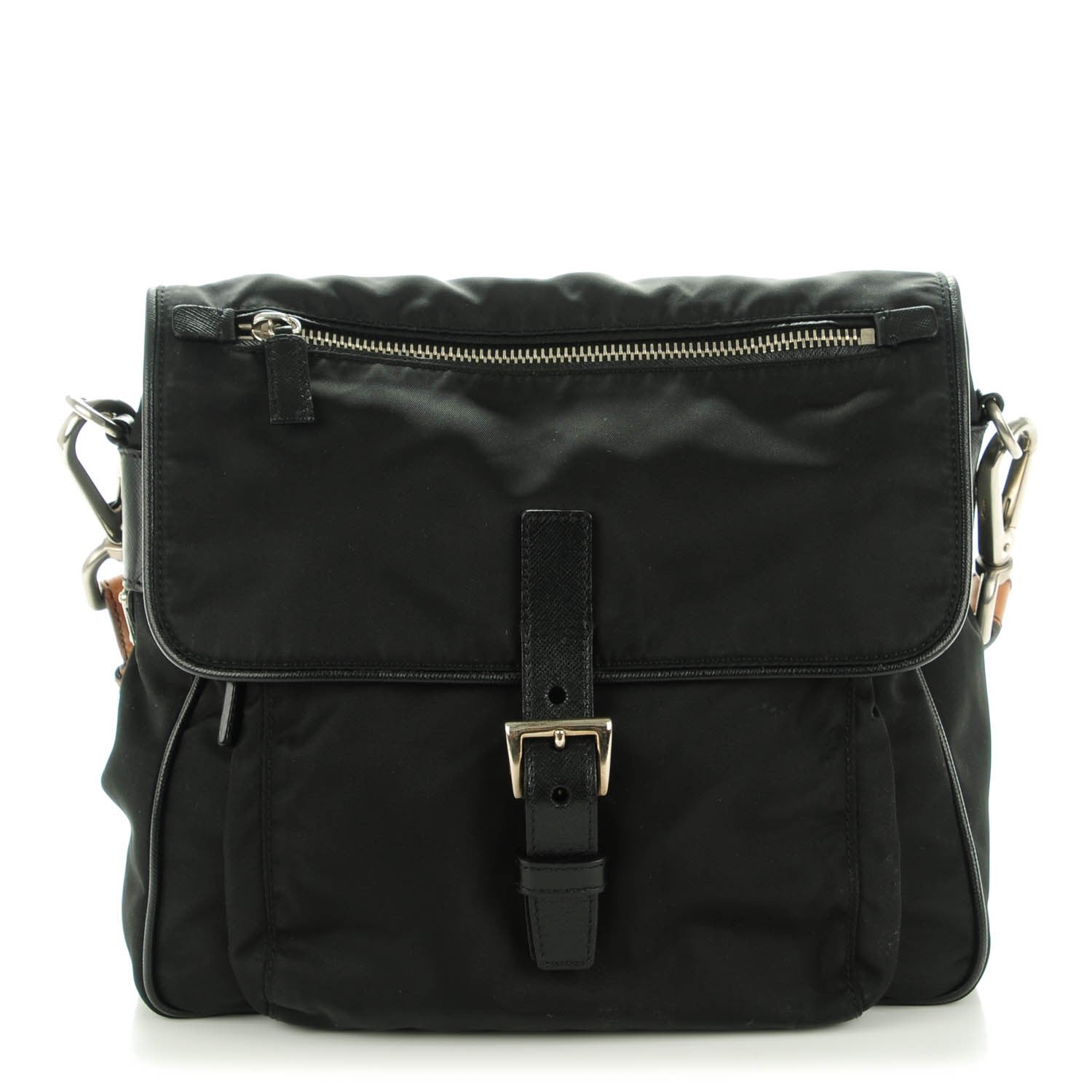 Prada Nylon Vela Shoulder Bag Black 1 of 7