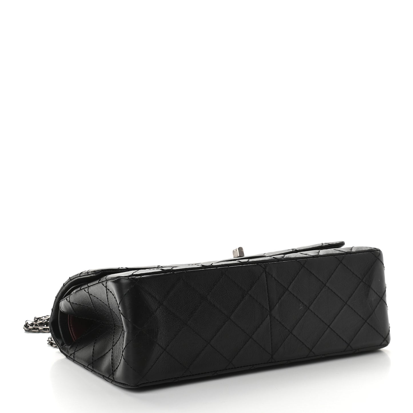 Aged Calfskin Quilted 2.55 Reissue 226 Flap Black