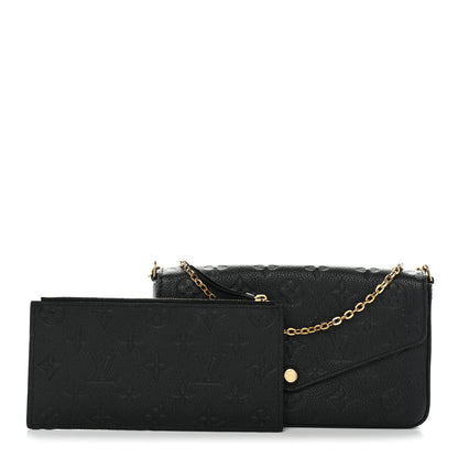 Louis Vuitton Empreinte Pochette Felicie Chain Wallet Black 7 of 34