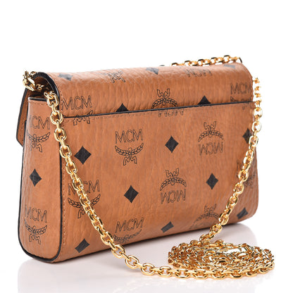 MCM Visetos Small Millie Crossbody Bag Cognac 3 of 9