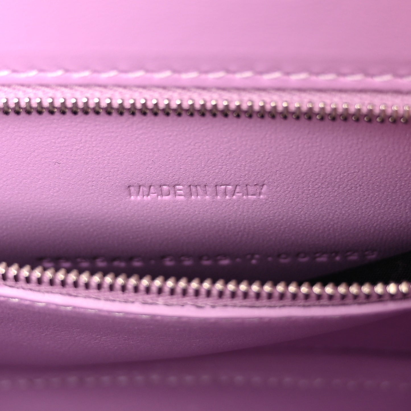 Shiny Box Calfskin Tonal B Small Hourglass Top Handle Bag Lilac
