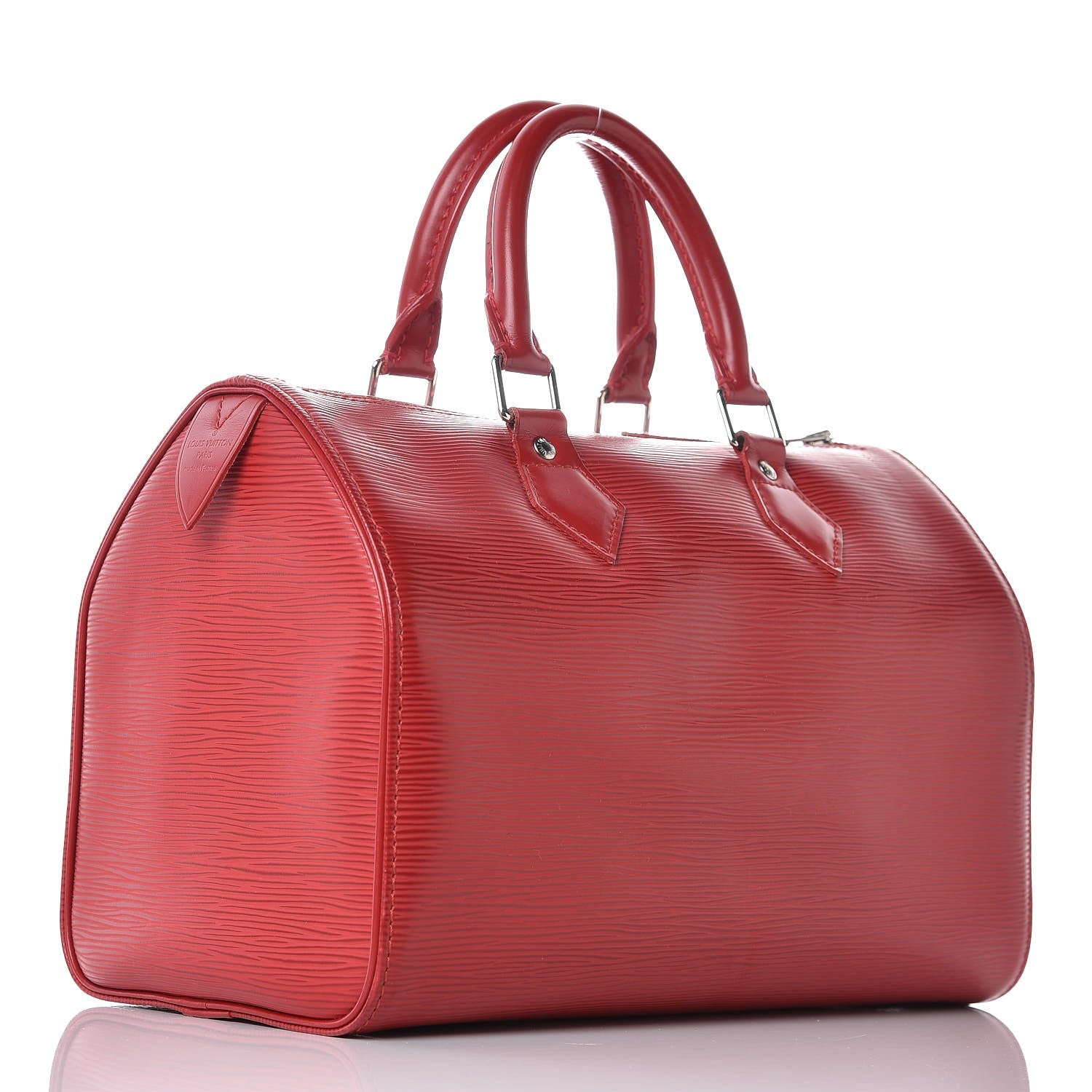 Louis Vuitton Epi Speedy 25 Castillan Red 3 of 6