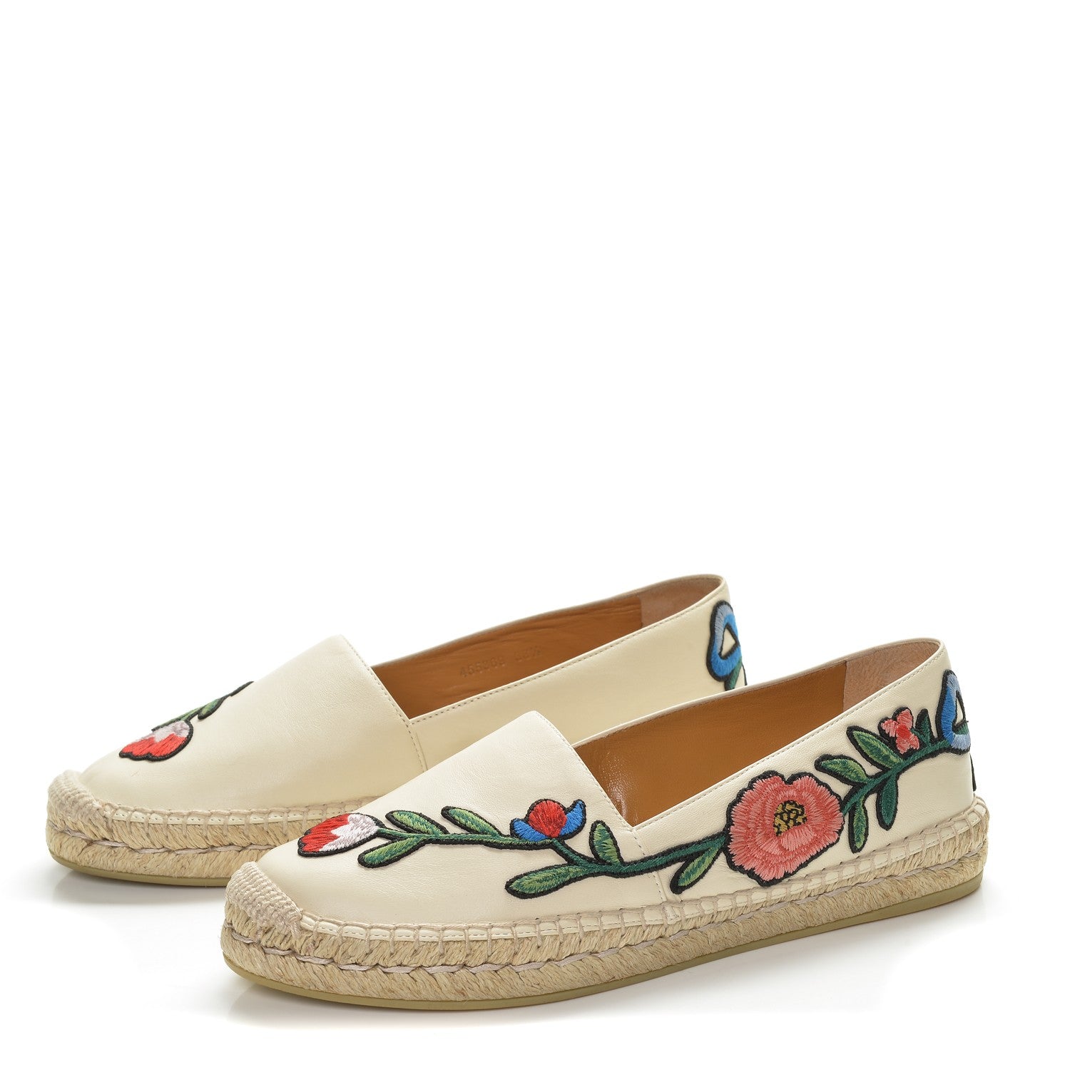 Gucci Nappa Ophelia Espadrilles 38.5 Mystic White 2 of 8