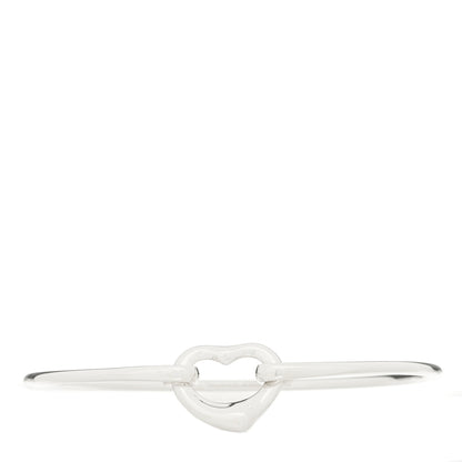Tiffany Sterling Silver Elsa Peretti Open Heart Bangle 1 of 3