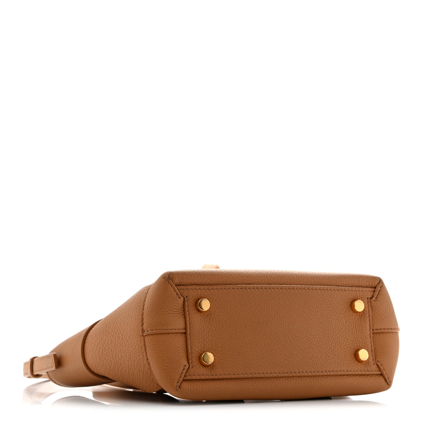 Grained Calfskin Maxi Intrecciato Mini Arco Caramel