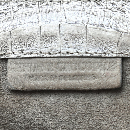Nancy Gonzalez Crocodile Clutch Grey 6 of 6
