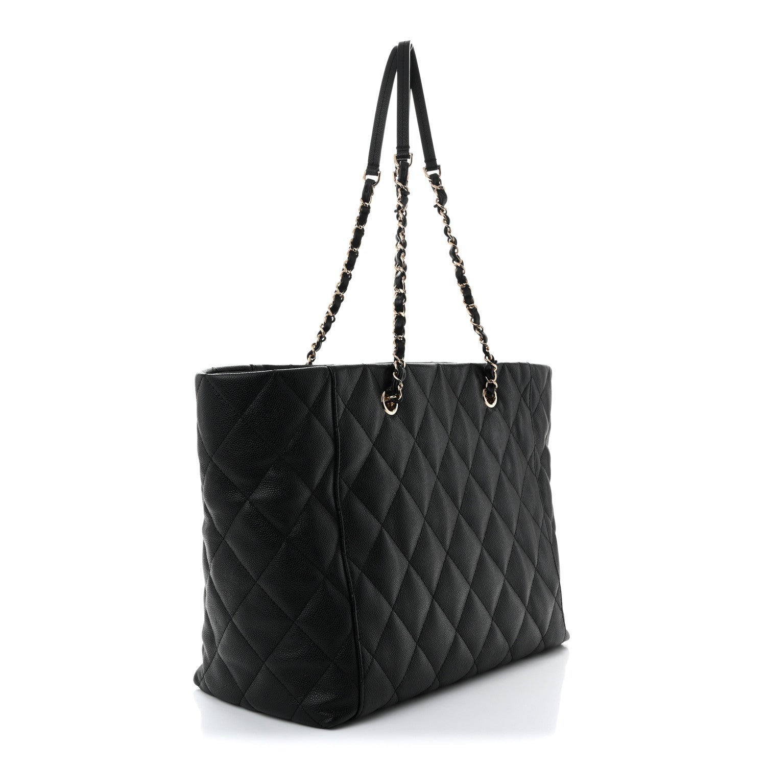 Chanel Caviar Quilted Large Shopping Tote Black 4 of 11