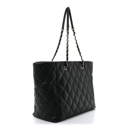 Chanel Caviar Quilted Large Shopping Tote Black 4 of 11