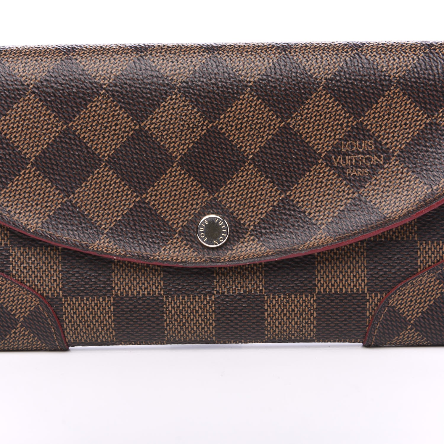 Louis Vuitton Damier Ebene Caissa Wallet Cherry 6 of 8