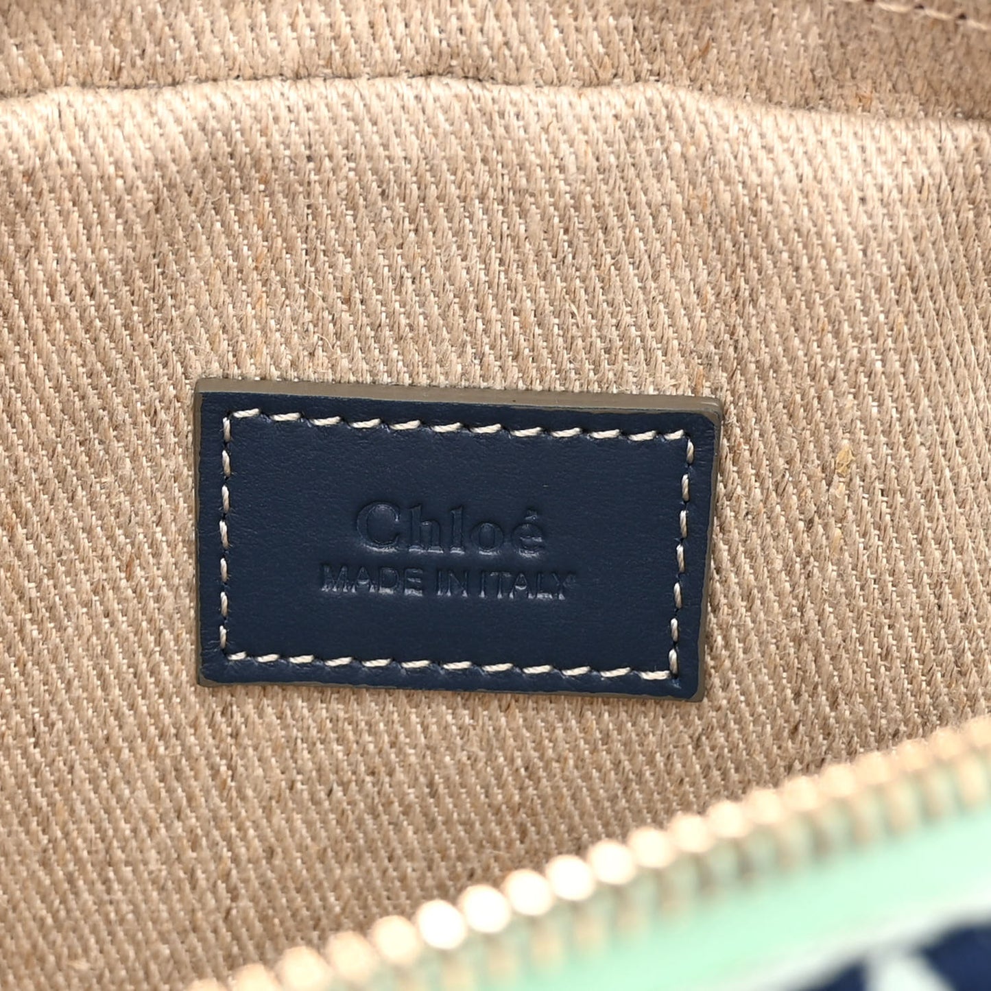 Linen Woody Belt Bag Green Blue