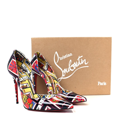 Christian Louboutin Patent Tarot Iriza 100 Pumps 37.5 Multicolor 9 of 9