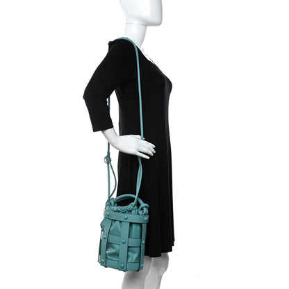 Salvatore Ferragamo Calfskin Cage Bag Tyrone Turquoise 2 of 12