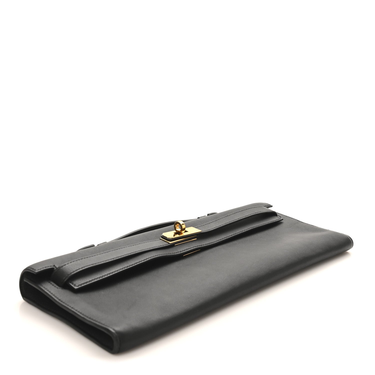 Hermes Swift Kelly Cut Clutch Pochette Black 4 of 8
