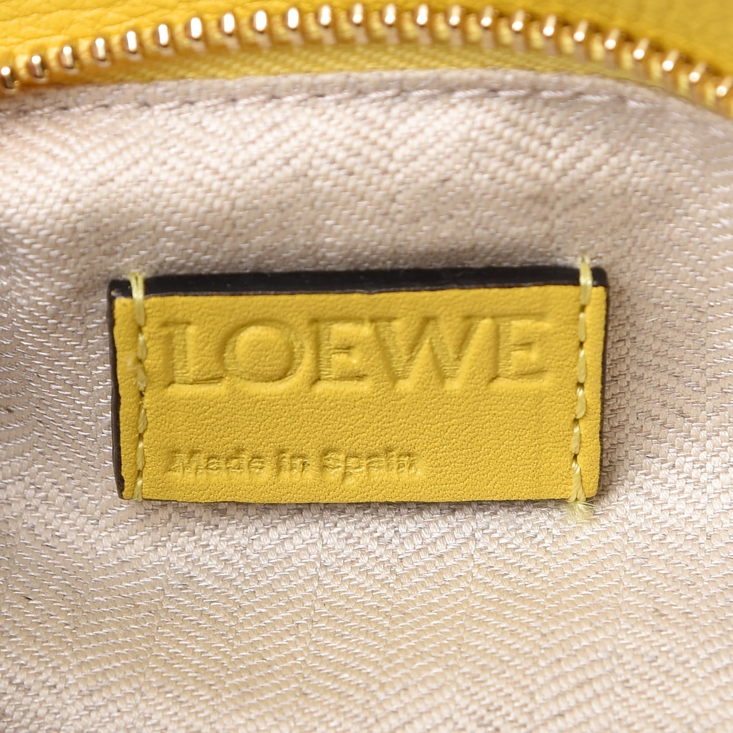 Calfskin Small Puzzle Bag Yellow