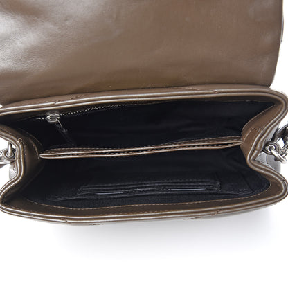 Saint Laurent Calfskin Y Quilted Monogram Toy Loulou Crossbody Bag Faggio 5 of 10