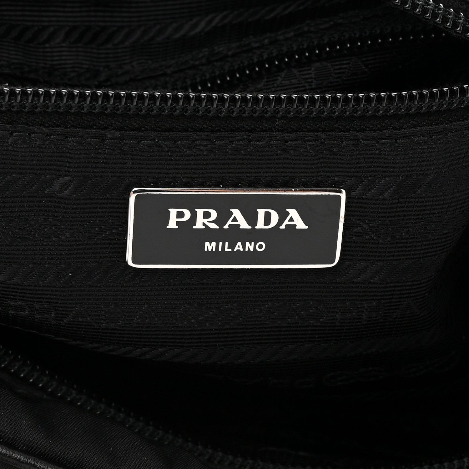 Prada Tessuto Nylon Studded New Vela Shoulder Bag Black Fuoco 6 of 14