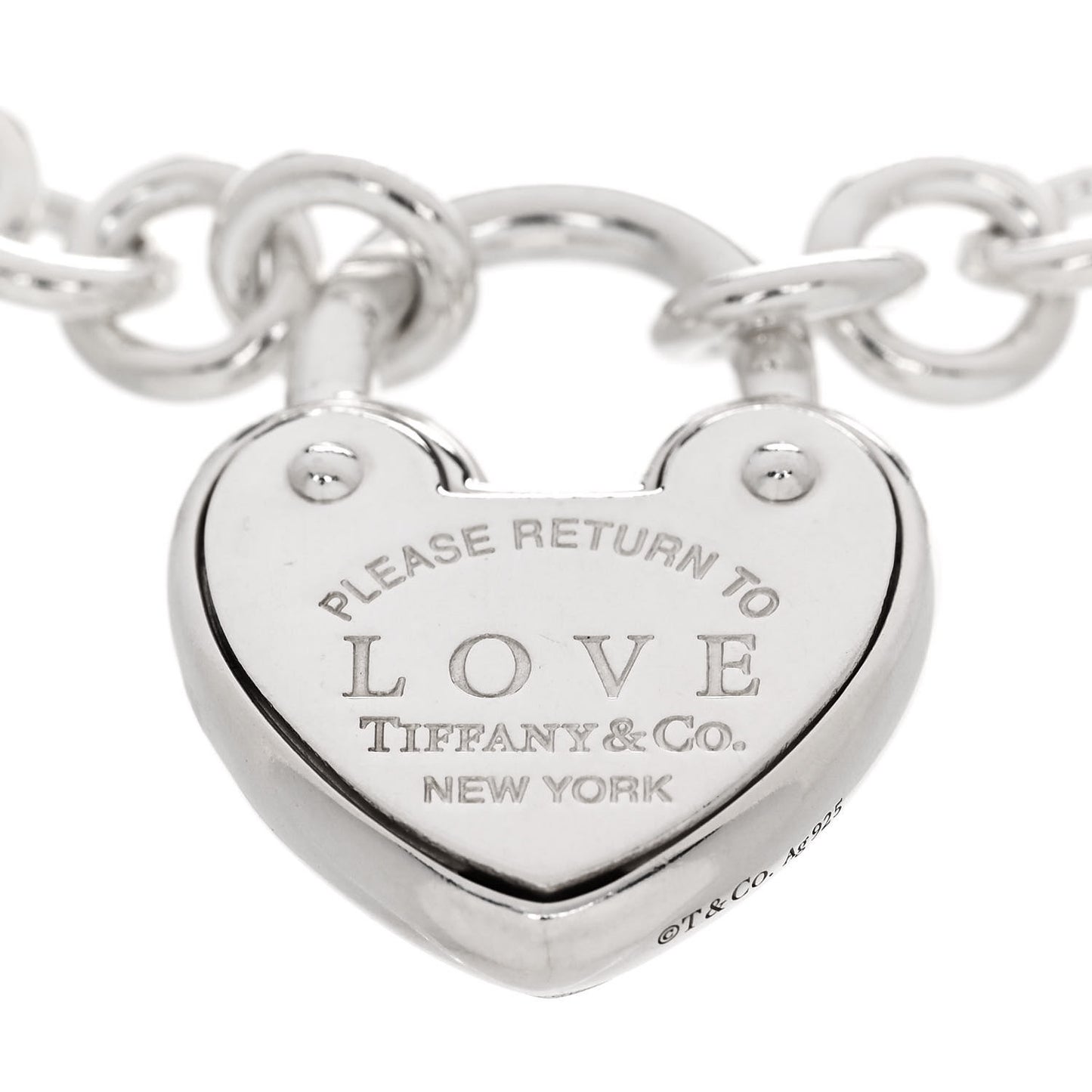 Sterling Silver Return to Tiffany Love Lock Bracelet
