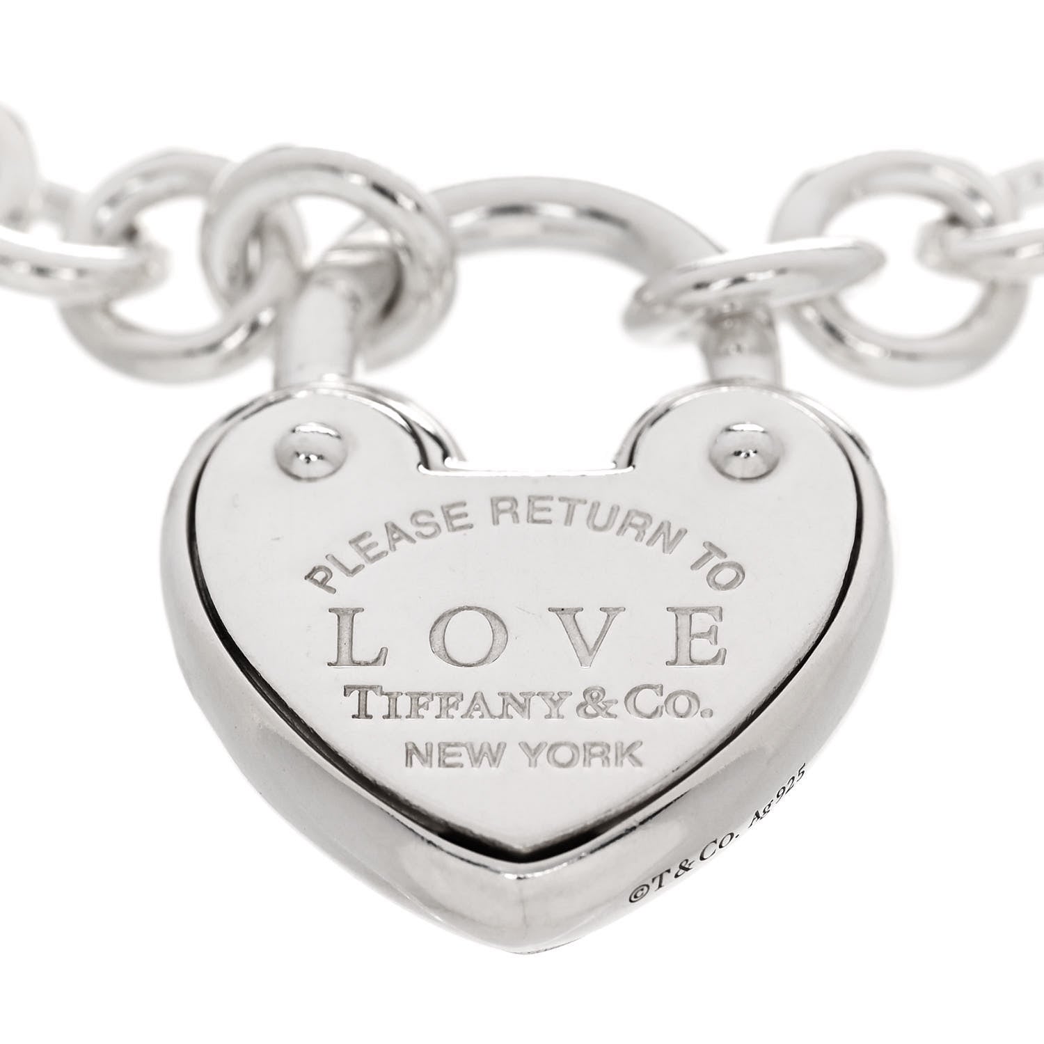 Tiffany Sterling Silver Return to Tiffany Love Lock Bracelet 3 of 4