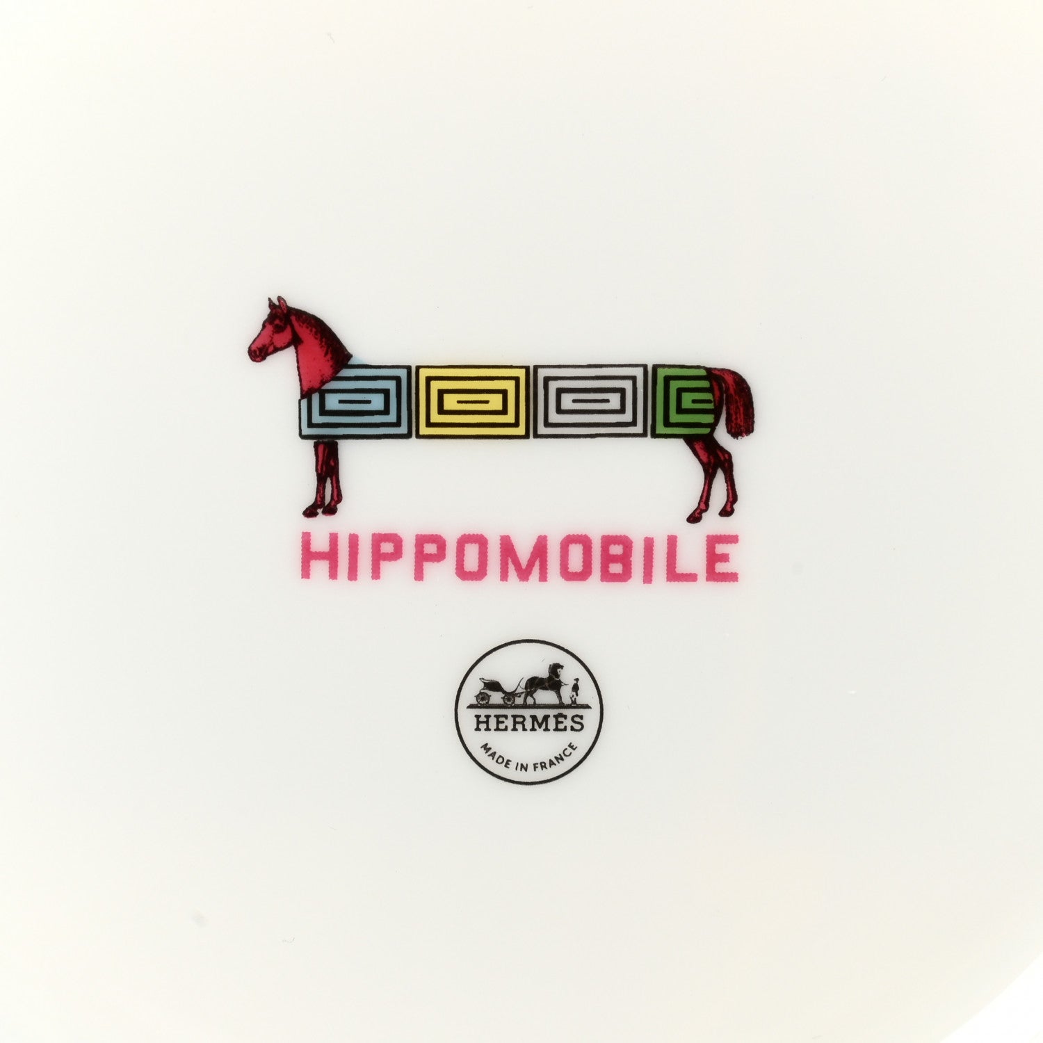 Hermes Porcelain Hippomobile Dessert Plate 4 of 6