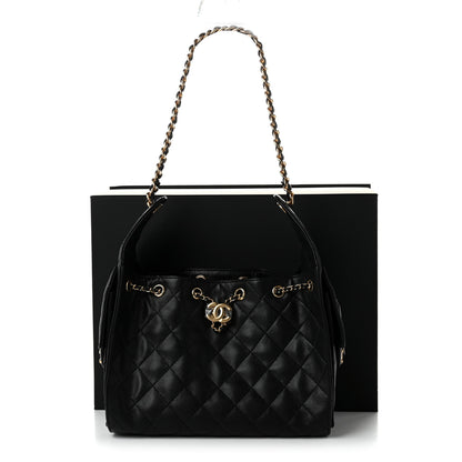 Chanel Caviar Quilted Small Chanel 25 Handbag Black 10 of 10