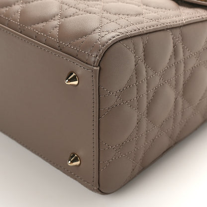 Christian Dior Lambskin Cannage Medium Lady Dior Warm Taupe 8 of 8
